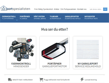 Tablet Screenshot of portspesialisten.com